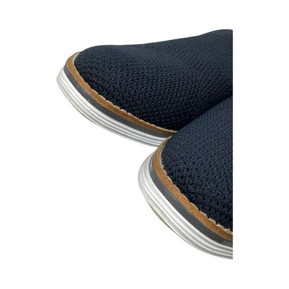 COLE HAAN WOMEN'S ORIGINAL GRAND CLOUDFEEL MERIDIAN LOAFER NAVY KNIT-OPTIC WHITE - Picture 7 of 8